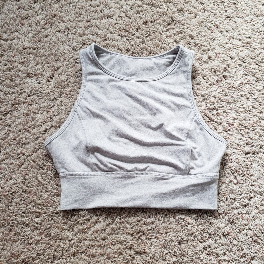 Grey Crop Top